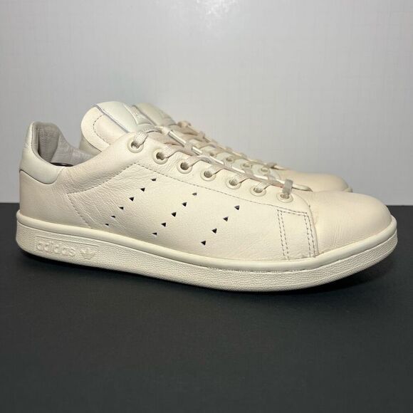 Mens ADIDAS Pharrell Williams x Stan Smith Ecru Tint Low Top Shoes / Size 8 - Picture 1 of 9